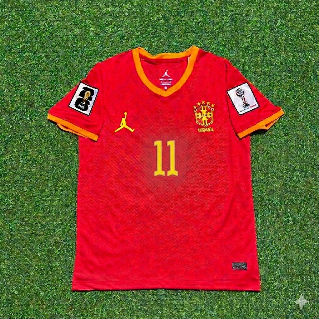 Lucas Paquetá 11# Brasilien 2026 WM Rotes Trikot