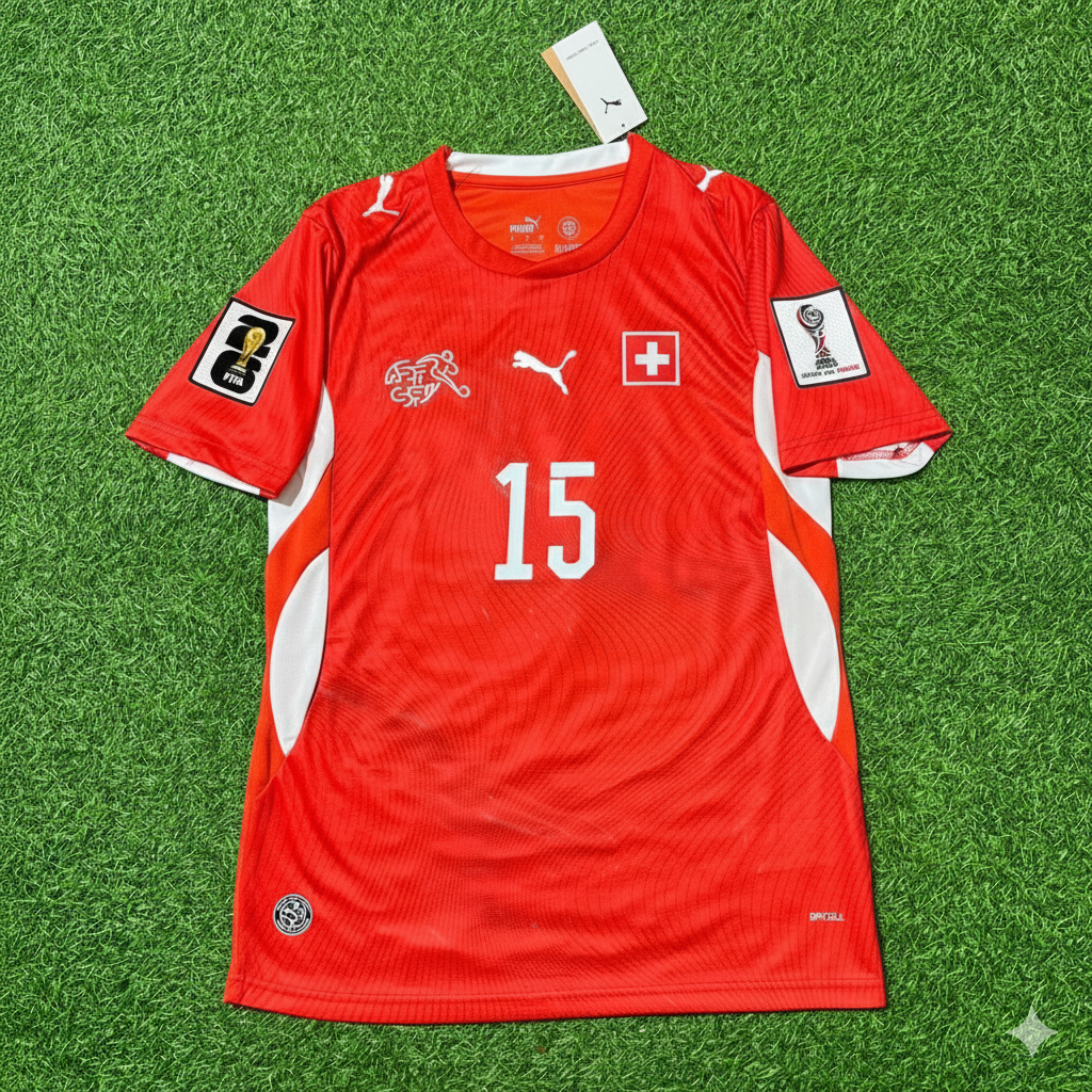 Djibril Sow 15 – Schweiz 2026 WM-Trikot Trikot Maillot