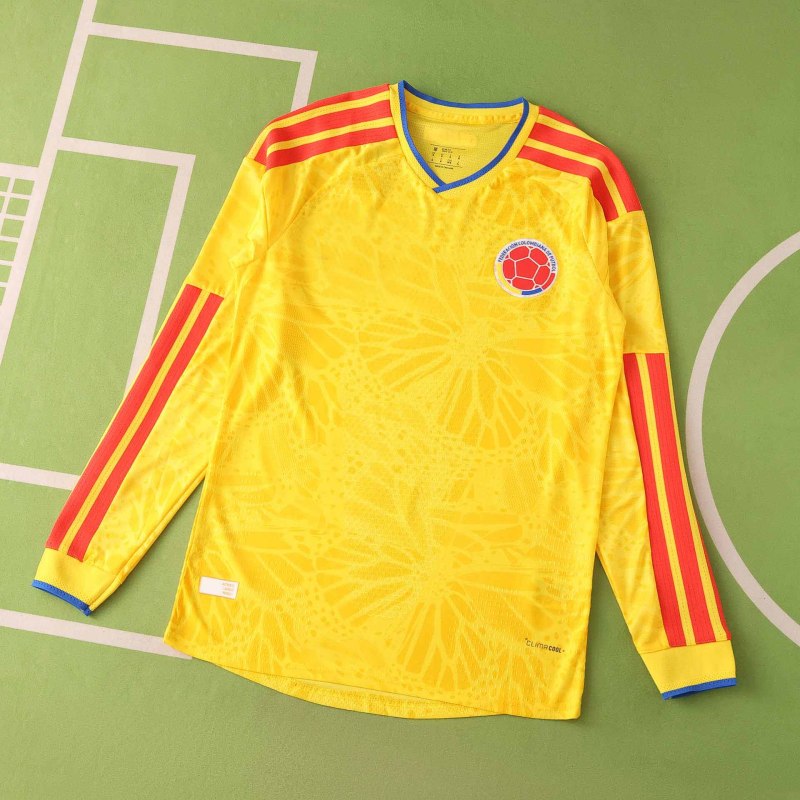 Maillot de foot Colombie Coupe du Monde 2026 Domicile Manches Longues