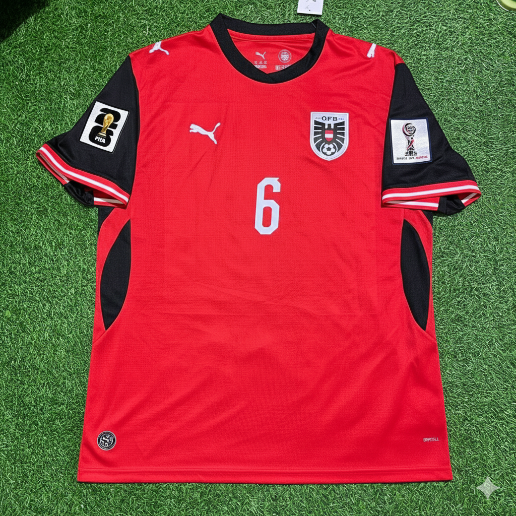 Nicolas Seiwald 6 – Maillot Autriche Coupe du Monde 2026