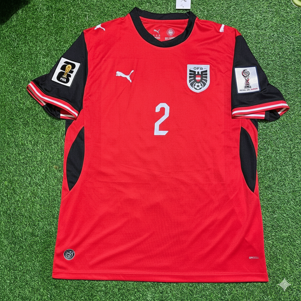 Maximilian Wöber 2- Autriche Coupe du Monde 2026 Maillot Maillot Maillot