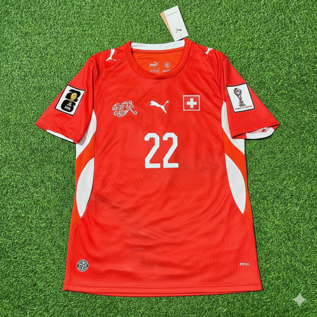 Fabian Rieder, 22 – Schweiz, WM-Trikot 2026