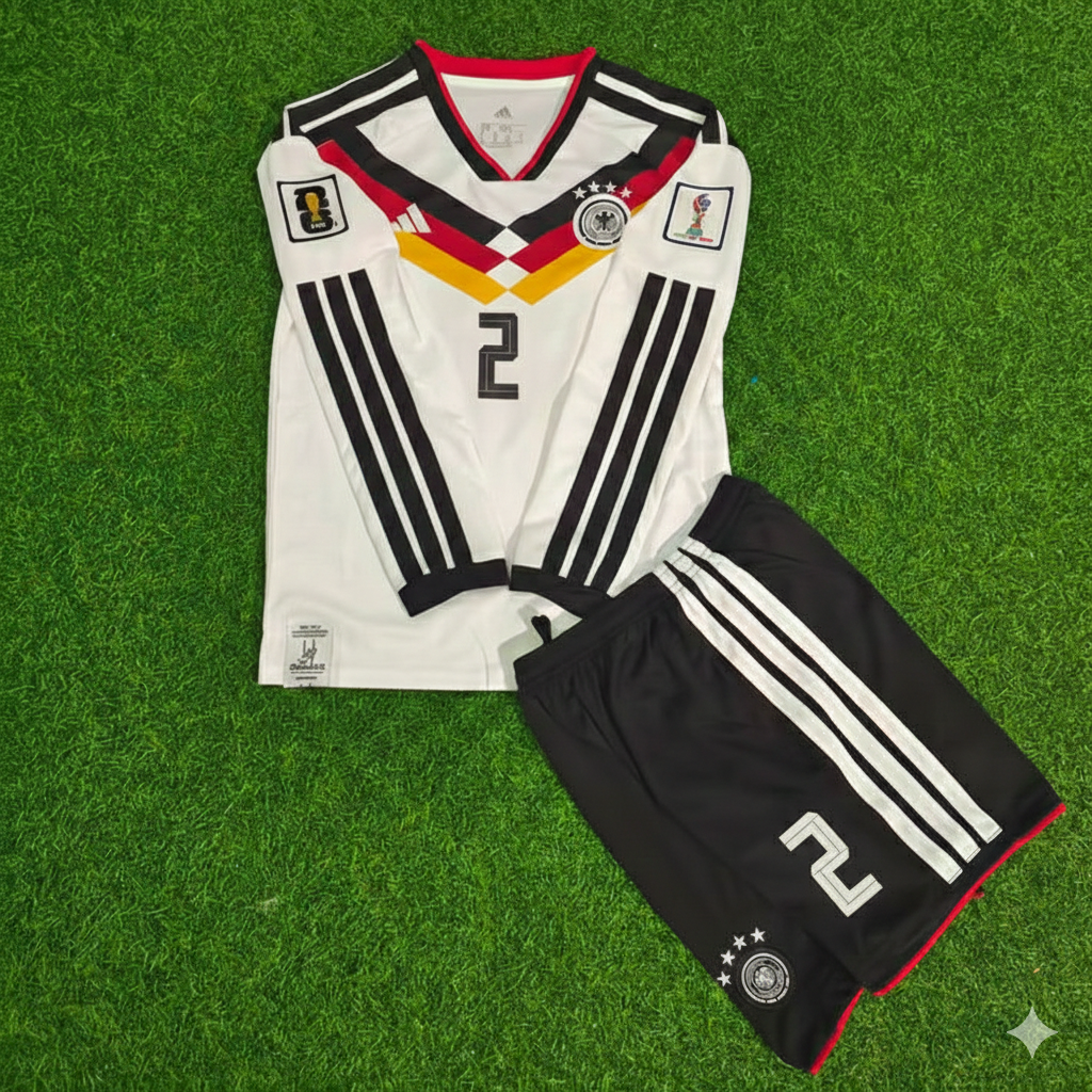 Malick Thiaw 2 – Deutschland 2026 WM Langarm-Kinderfußballtrikot-Set