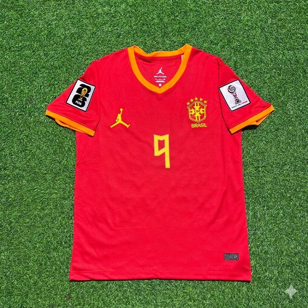 Richarlison 9# Brasilien 2026 WM Rotes Trikot
