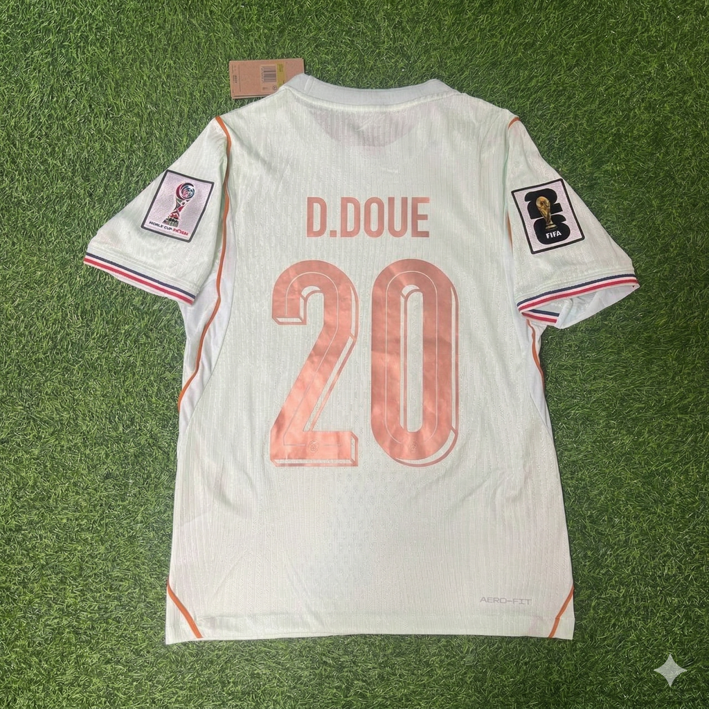 Desire Doue #20 Frankreich 2026 WM Auswärtstrikot