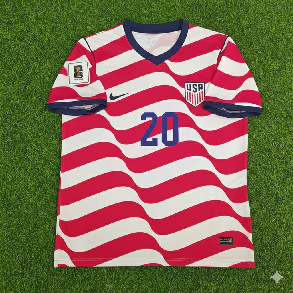 Folarin Balogun 20-USA Fußball-WM 2026 Heim-Fußballtrikot