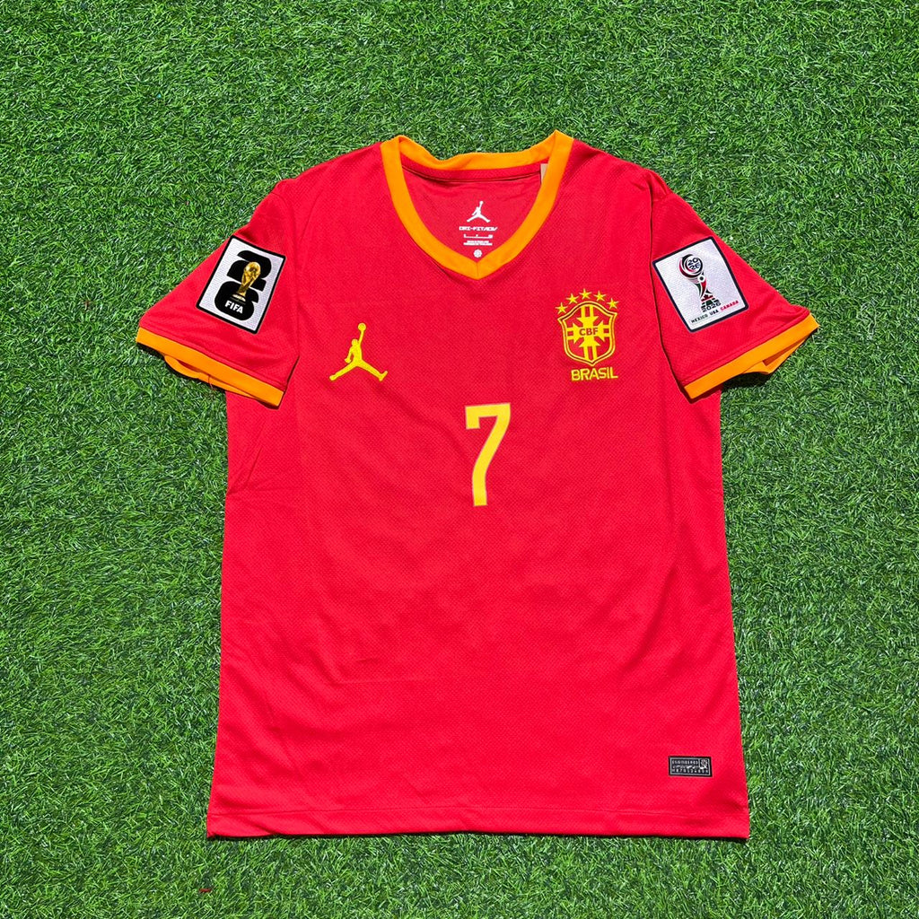 Vinicius Júnior 7# Brasilien 2026 Weltmeisterschaft Rotes Trikot