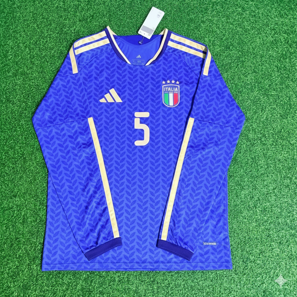 Maillot de football à manches longues Italie Coupe du Monde 2026 Manuel Locatelli 5