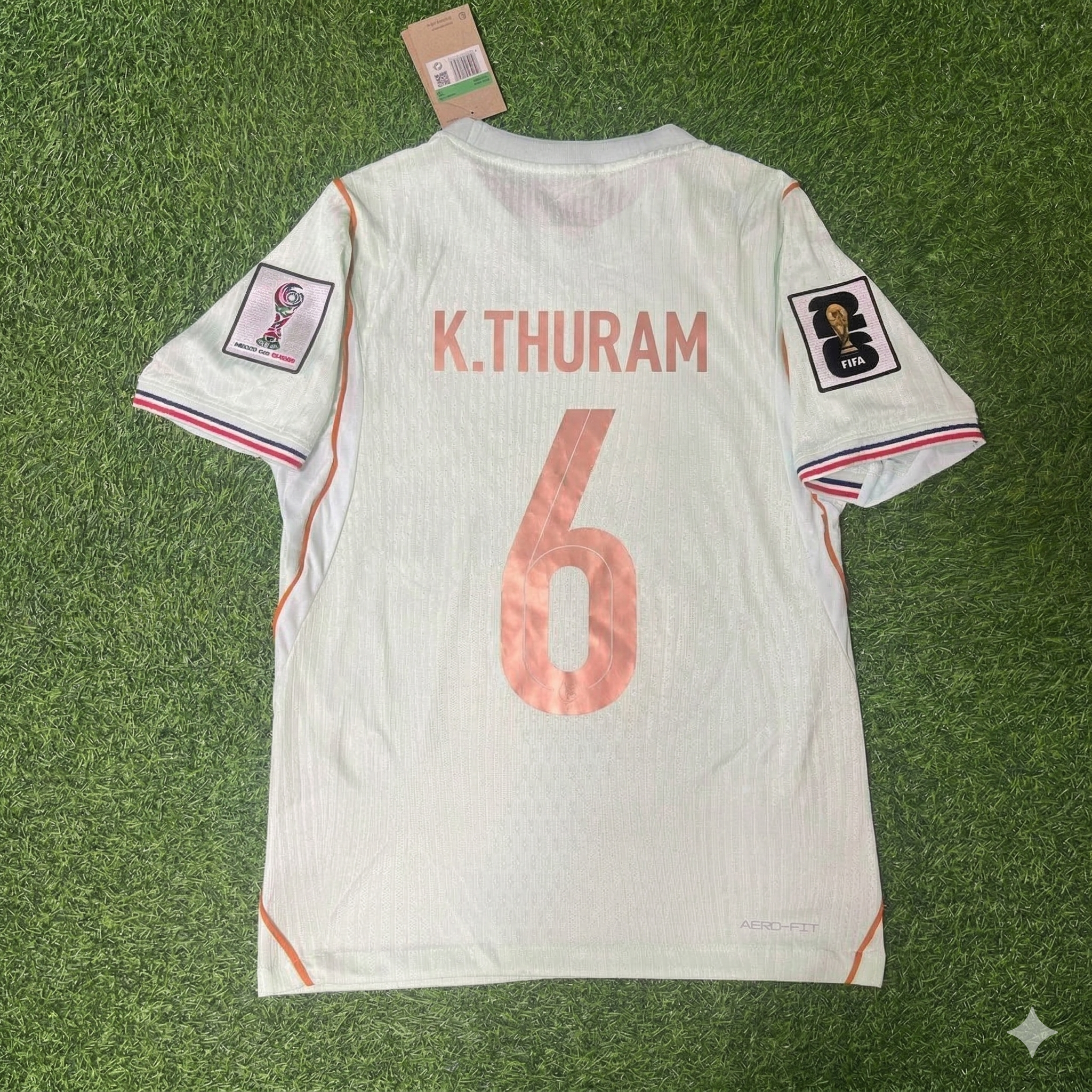 Khéphren Thuram Maillot extérieur France Coupe du Monde 2026