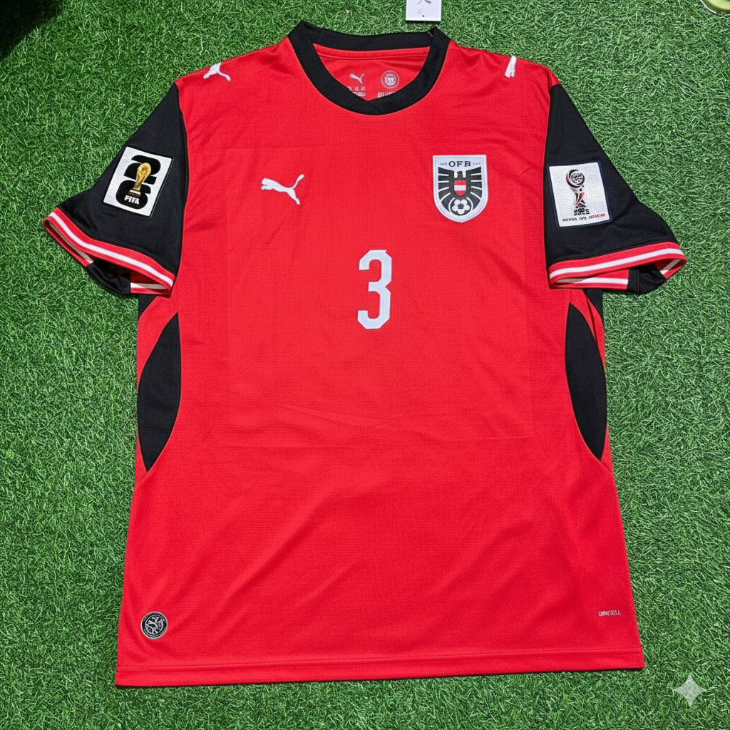 Kevin Danso 3 – Autriche Maillot Coupe du Monde 2026