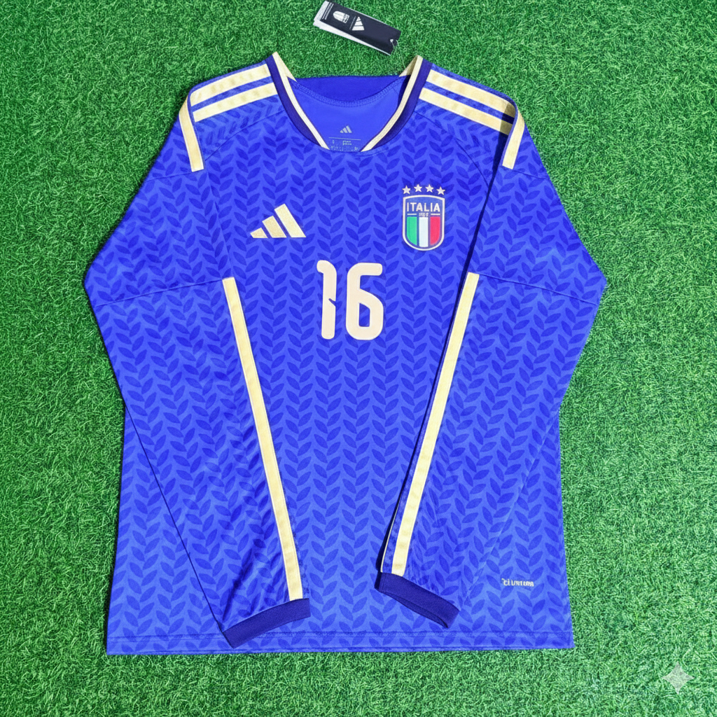 Bryan Cristante 16 – Italien 2026 WM-Fußballtrikot mit langen Ärmeln