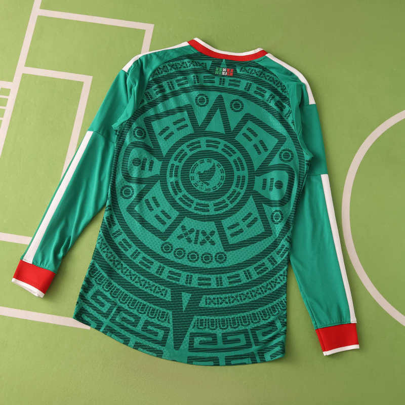 Maillot Domicile Mexique Coupe du Monde 2026 Manches Longues