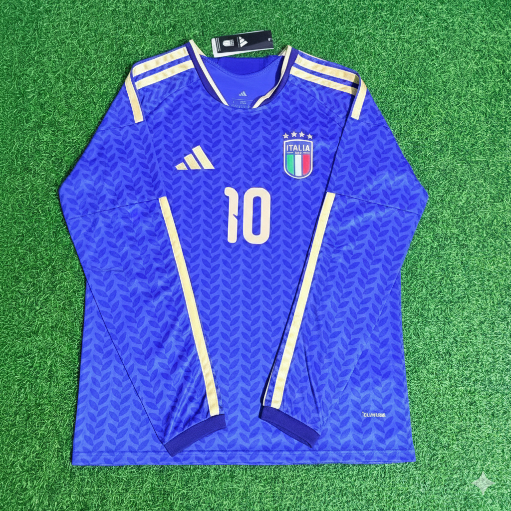 Giacomo Raspadori 10 – Maillot de football à manches longues Italie Coupe du Monde 2026