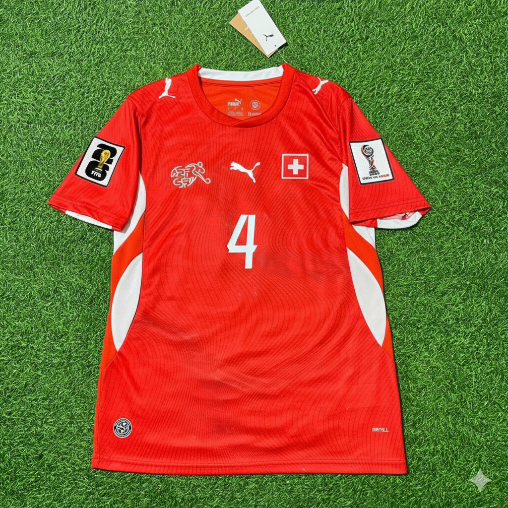 Nico Elvedi 4 - Schweiz WM 2026 Trikot