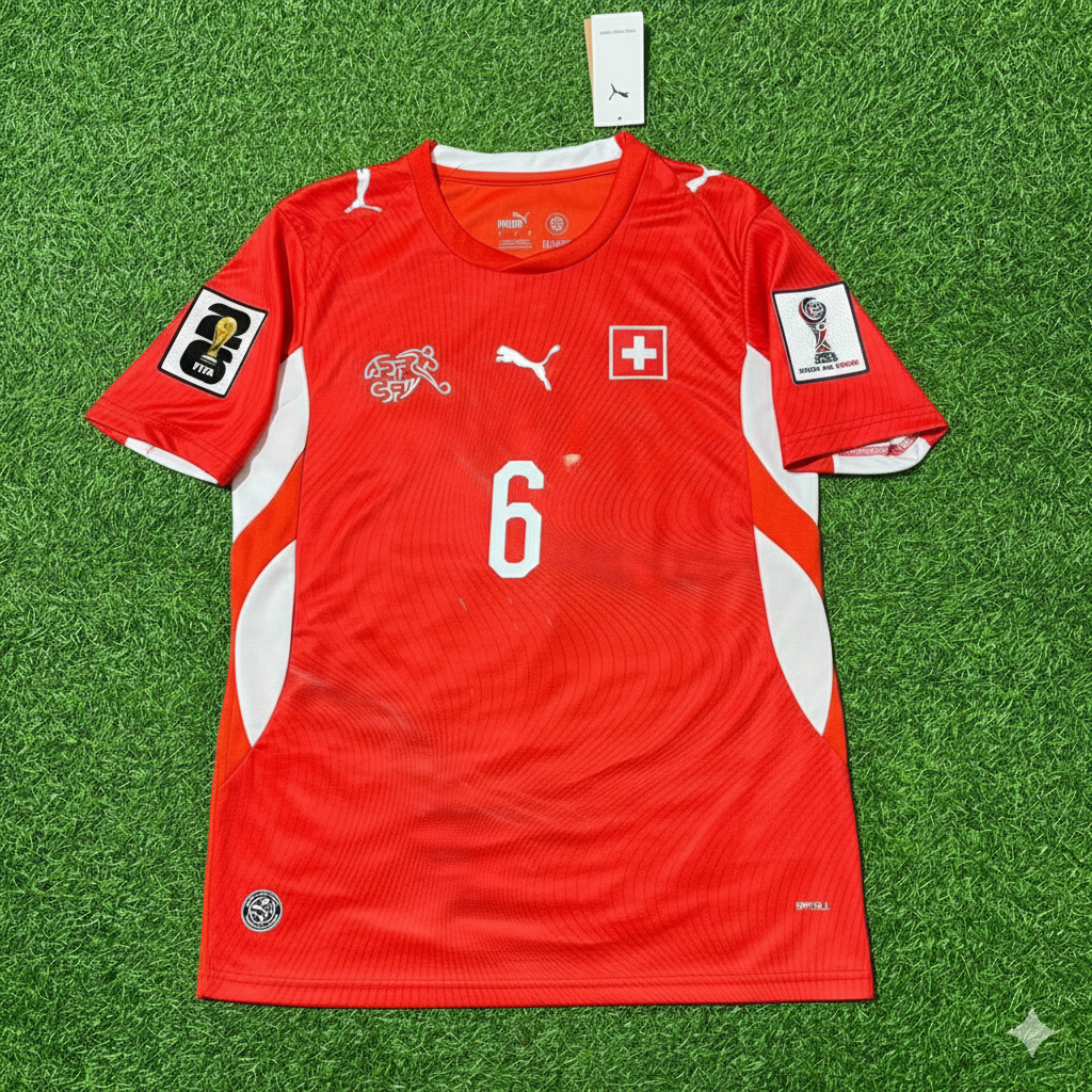Denis Zakaria 6 - Schweiz WM 2026 Trikot Trikot Trikot Maillot