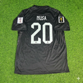 Antonio Nusa #20 Norwegen WM 2026 Schwarzes Auswärtstrikot