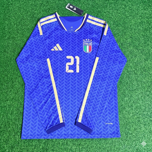 Alessandro Bastoni 21 – Italien 2026 WM Langarm-Fußballtrikot