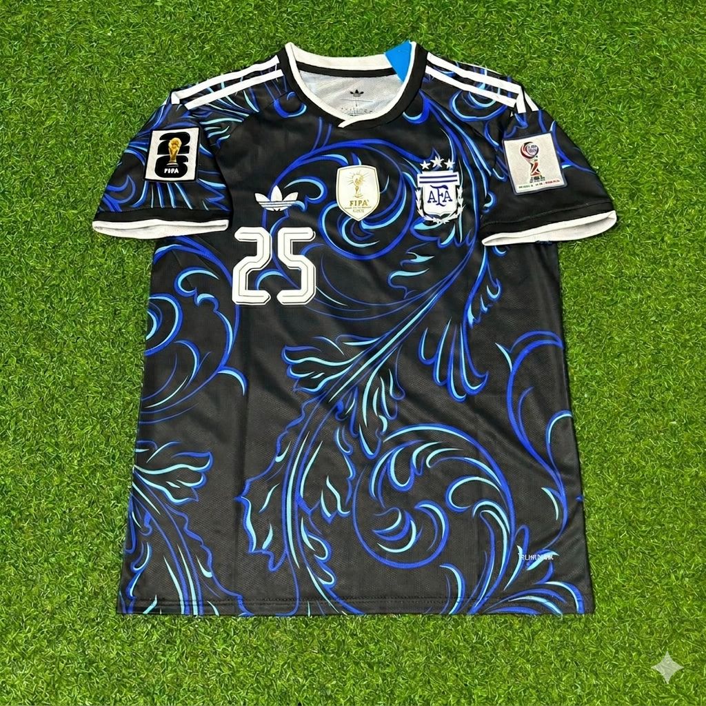 Gianluca Prestianni #25 Argentinien 2026 Weltmeisterschaft Neue Saison Fußballtrikot-Set