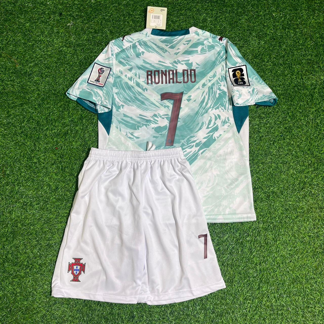 Cristiano Ronaldo Portugal 2026 WM Weißes Auswärtstrikot