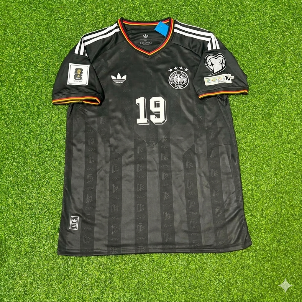 Jonathan Burkardt 19# Deutschland WM 2026 Black Style Fußballtrikot