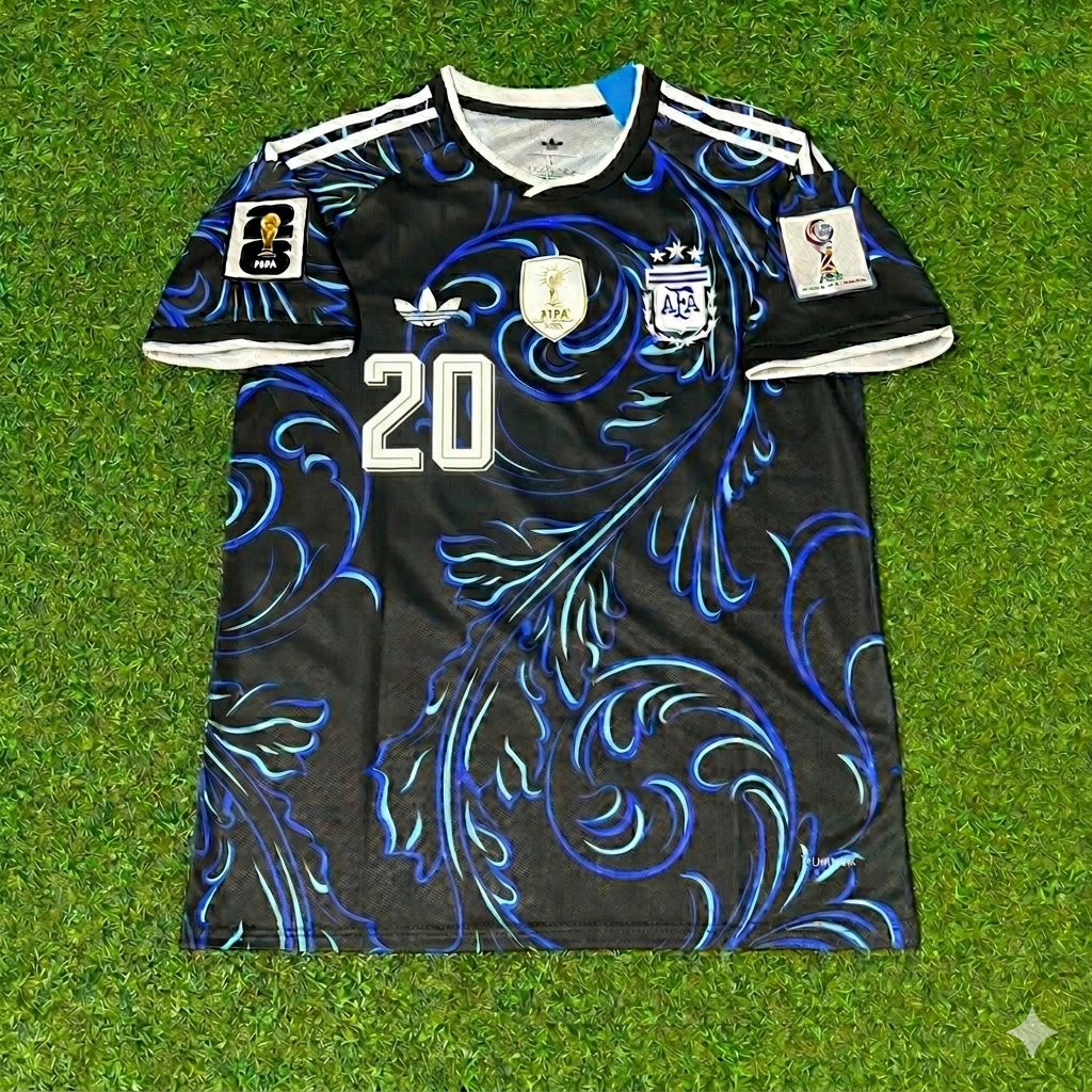 Franco Mastantuono #20 Argentine Maillot de Foot Coupe du Monde 2026 Nouvelle Saison Ensemble