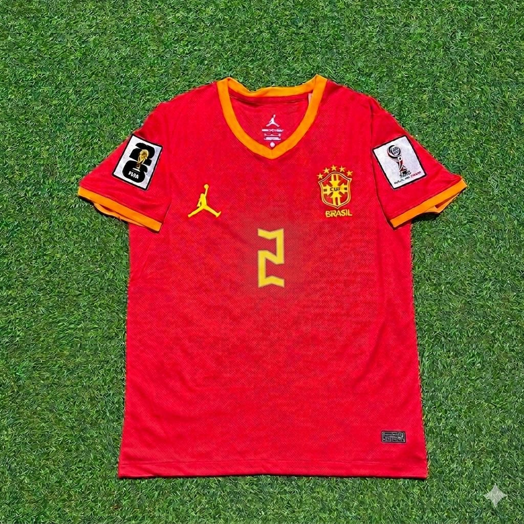 Éder Militão 2# Brazilien WM 2026 Rotes Trikot