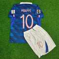 Kylian Mbappé France Coupe du Monde 2026 Maillot de football bleu pour enfant