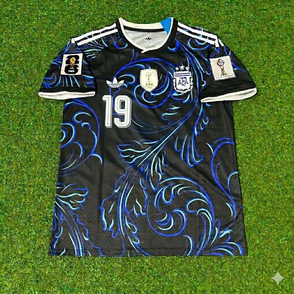 Ensemble maillot de football nouvelle saison Nicolás Otamendi #19 Argentine Coupe du Monde 2026