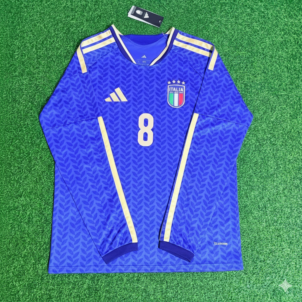 Sandro Tonali 8 – Italien 2026 WM-Fußballtrikot mit langen Ärmeln