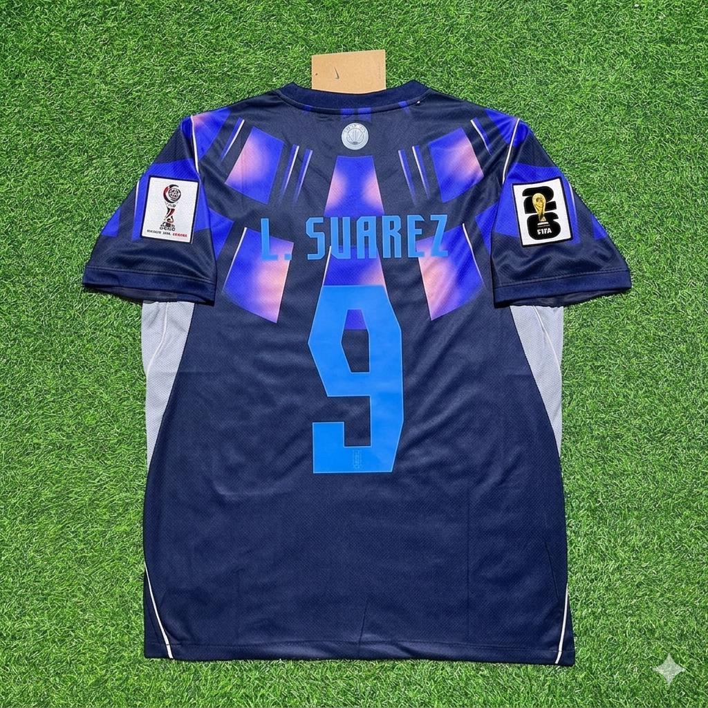 Maillot de football Luis Suarez #9 Uruguay Coupe du Monde 2026
