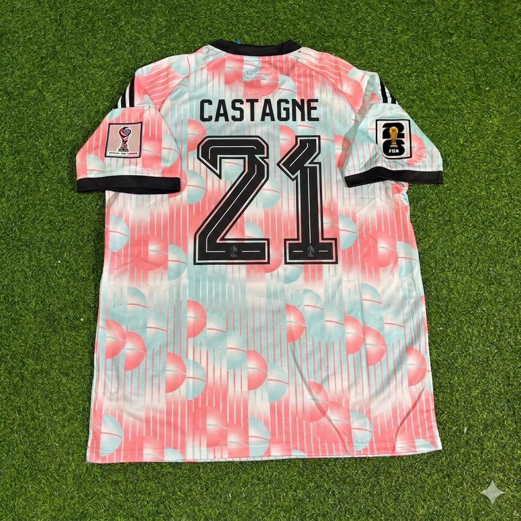 Maillot de football domicile Timothy Castagne #21 Belgique Coupe du Monde 2026