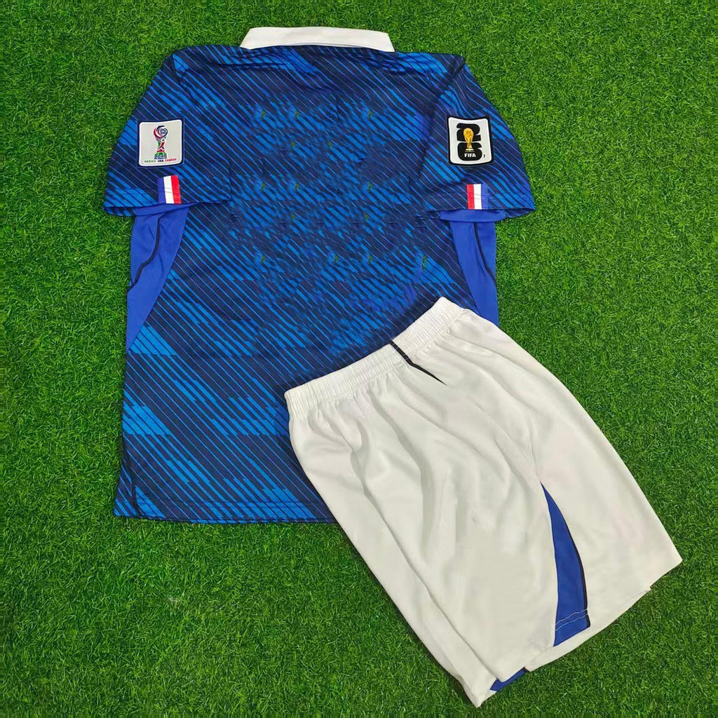 Maillot domicile enfant France pour la Coupe du Monde 2026, bleu