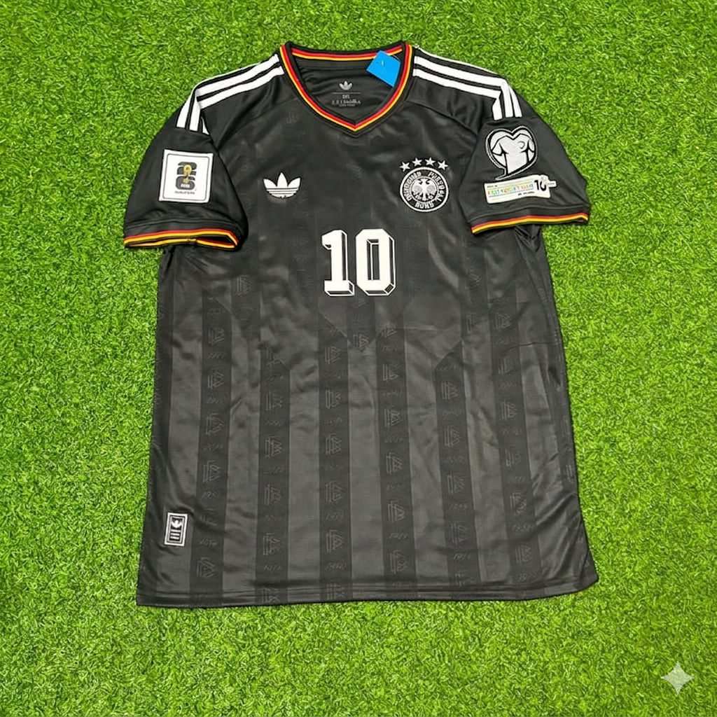 Jamal Musiala 10# Deutschland WM 2026 Black Style Fußball Trikot