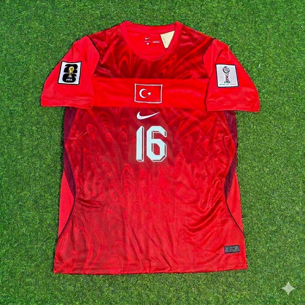 İsmail Yüksek #16 Turquie - Coupe du Monde 2026 - Maillot Domicile Rouge