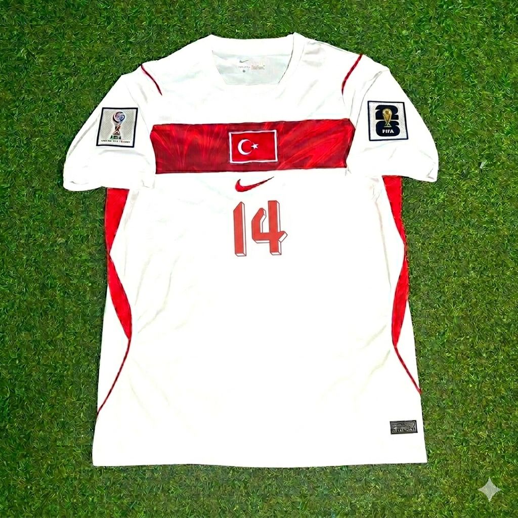 Abdülkerim Bardakçı #14 Türkei Türkiye - Weltmeisterschaft 2026 - Auswärtstrikot Weiß - Jersey Trikot - Maillot Maglia