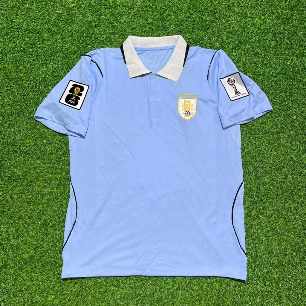 Maillot Domicile Coupe du Monde 2026 Uruguay Bleu Ciel Rodrigo Bentancur #6
