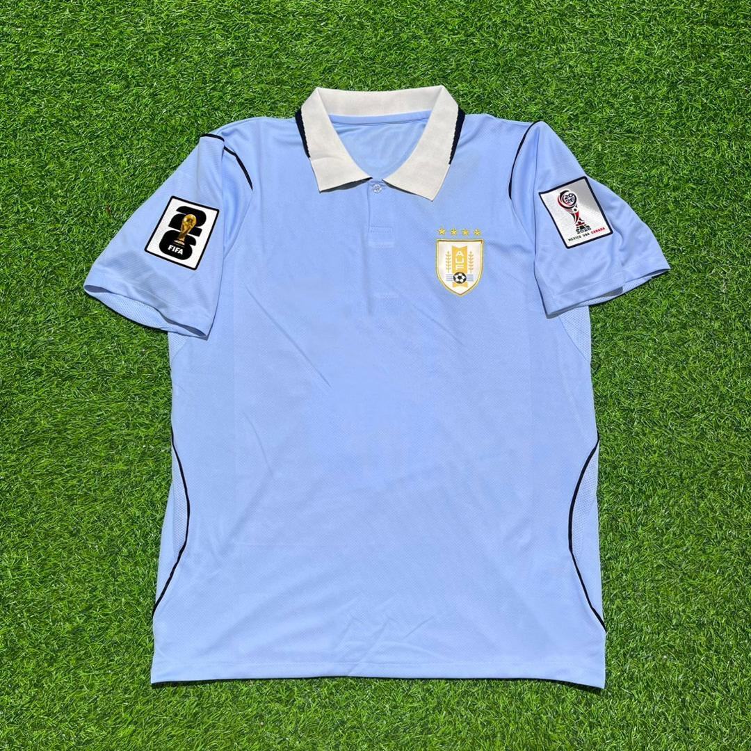 Rodrigo Zalazar #21 Uruguay 2026 World Cup Home Sky Blue Jersey