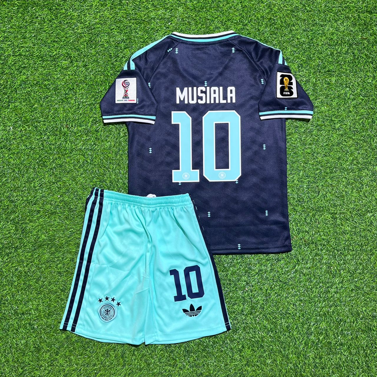 Jamal Musiala 10 – Deutschland WM 2026 Kinder Fußballtrikot-Set
