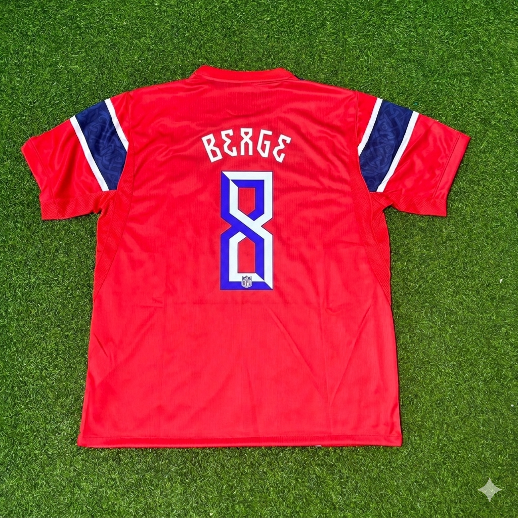 Sander Berge #8 Norvège Maillot domicile Coupe du Monde 2026
