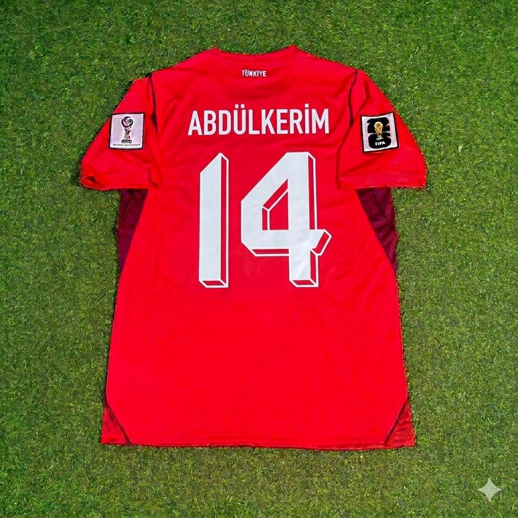 Abdülkerim Bardakçı #14 Türkei Türkei – WM 2026 – Heim Rot – Trikot Trikot – Trikot Trikot