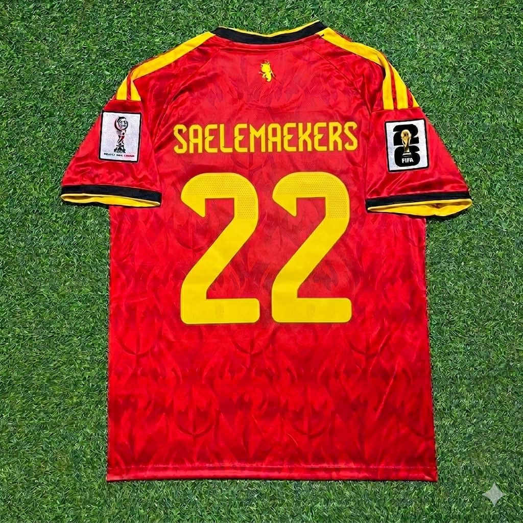 Alexis Saelemaekers #22 Belgien WM 2026 Heimtrikot