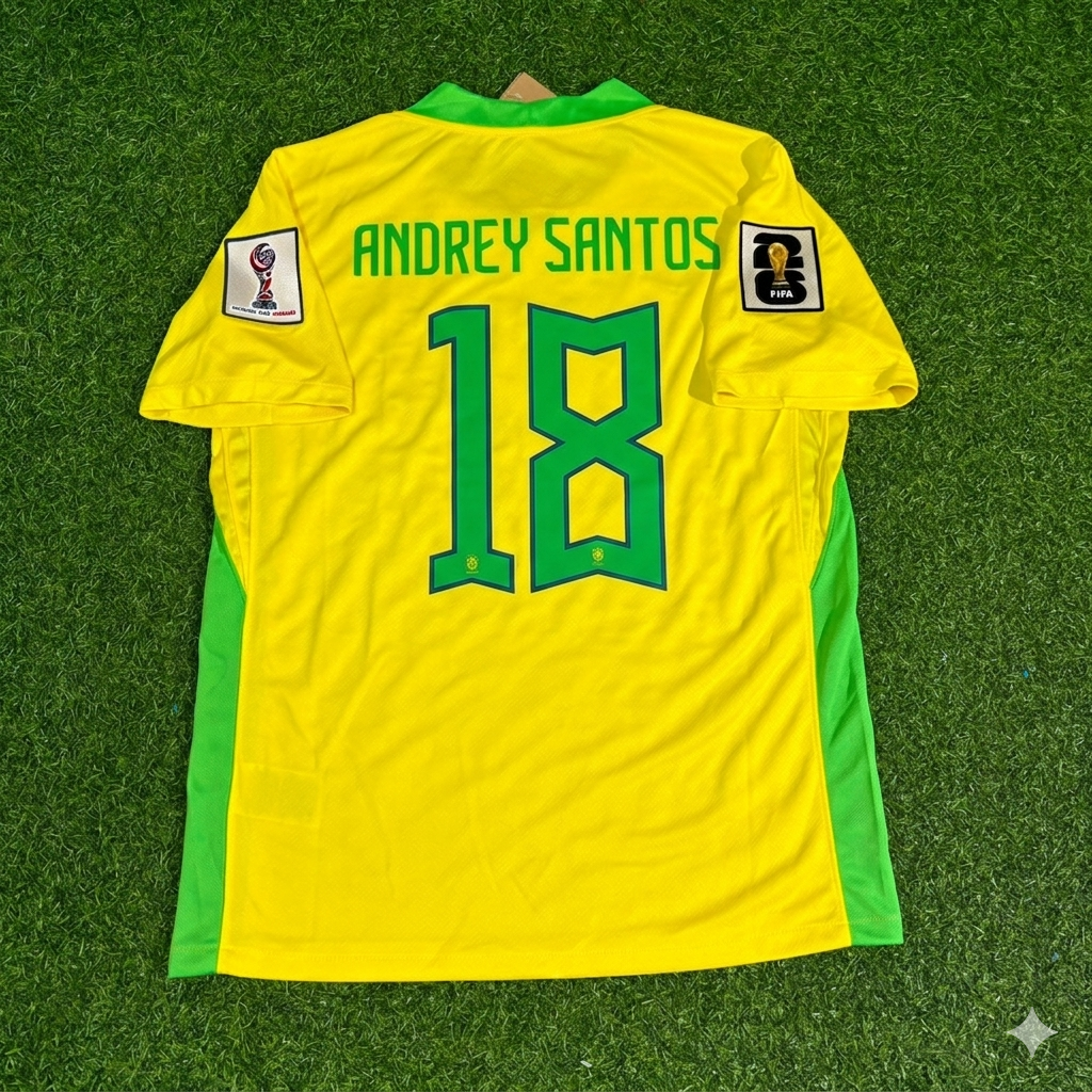 Andrey Santos Brasilien WM 2026 Neue Saison Fußballtrikot