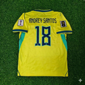 Andrey Santos #18 Brasilien WM 2026 Gelbes Heimtrikot