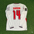 Anthony Gordon #14 England 2026 WM Heimtrikot Weiß Langarm