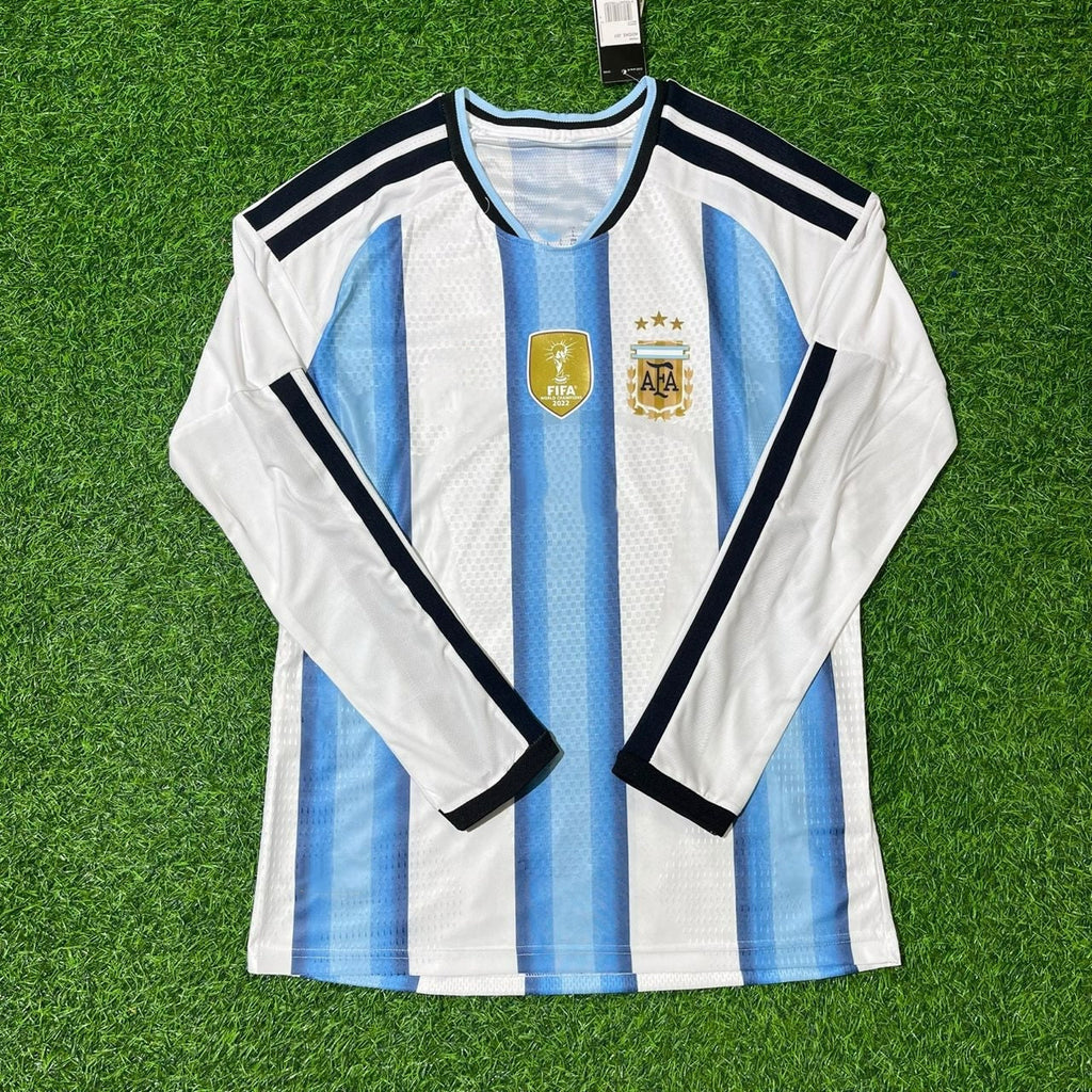 Argentinien WM 2026 Langarm-Fußballtrikot-Set