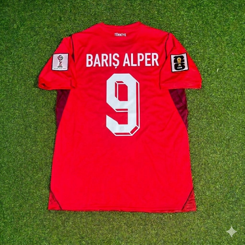 Barış Alper Yılmaz #9 Türkei - WM 2026 - Heim Rot - Trikot