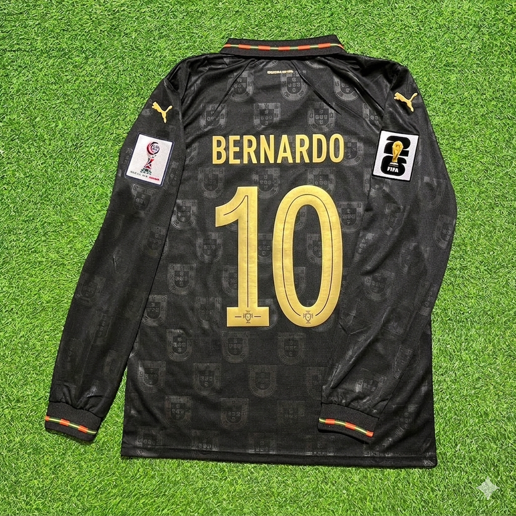 Bernardo Silva Portugal 2026 World Cup Home Langarmtrikot Trikot Maillot