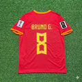 Bruno Guimarães 8# Brasilien 2026 WM Rotes Trikot