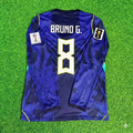 Bruno Guimarães 8# Brasilien WM 2026 Ärmel Blau Auswärtstrikot