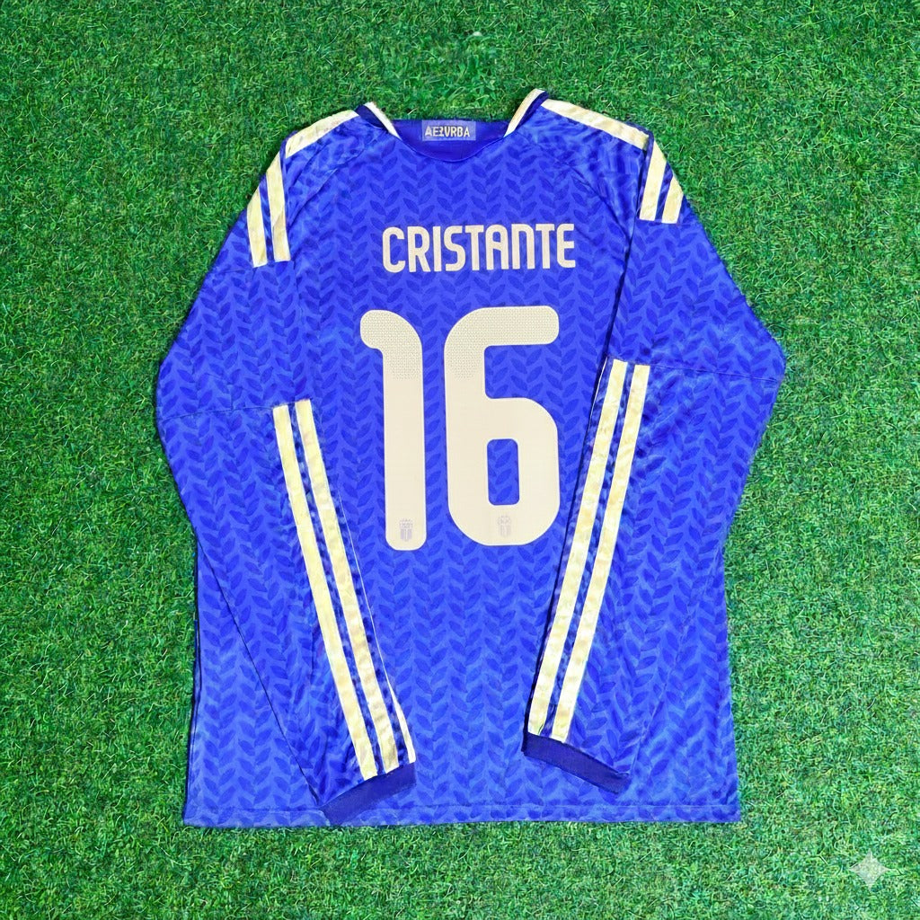 Bryan Cristante 16 – Italien 2026 WM-Fußballtrikot mit langen Ärmeln